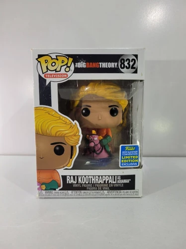 Funko Pop Raj Koothrappali As Aquaman - Limited Edition (caixa Danificada) - The Big Bang Theory  #832