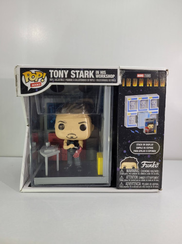 Funko Pop Tony Stark In His Workshop - Nooks (caixa Danificada) Marvel #1 - Produto Original