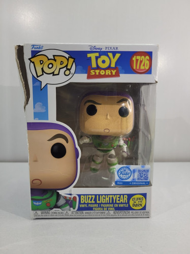 Funko Pop Buzz Lightyear (caixa Danificada) Toy Story #1726 - Produto Original