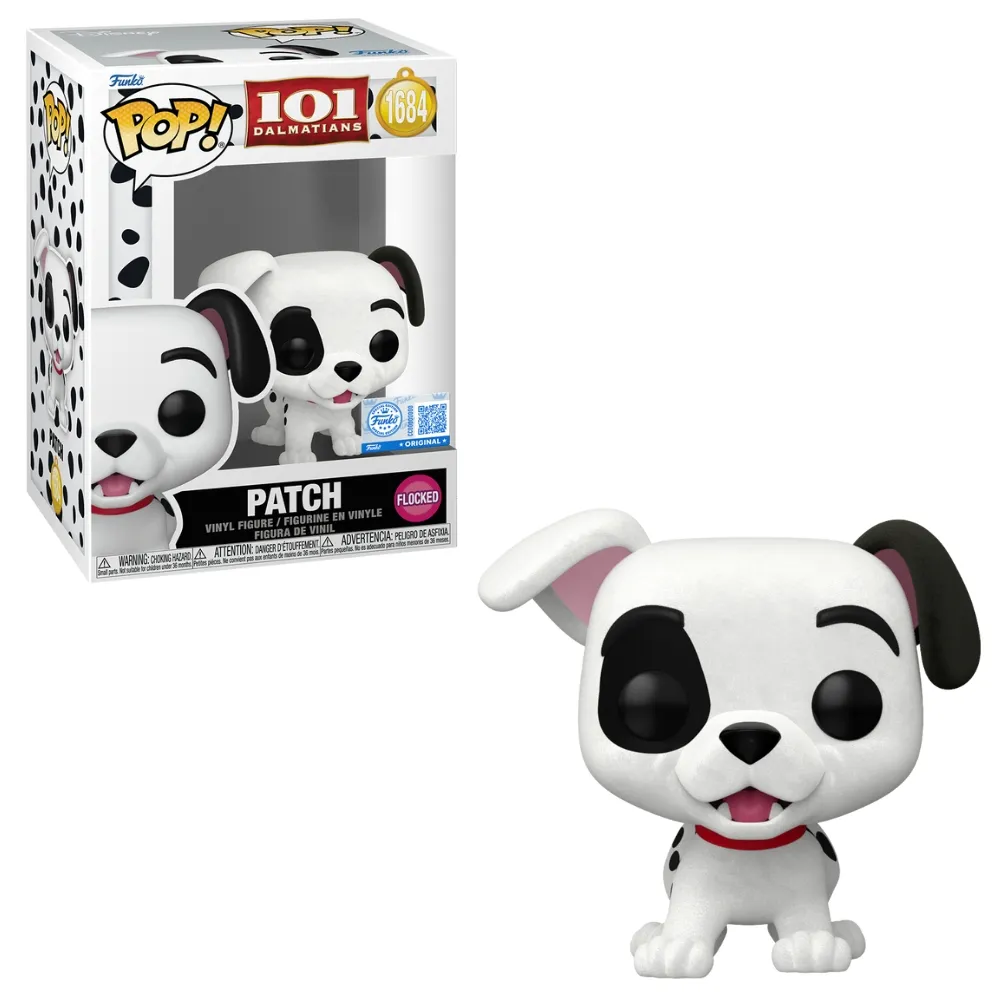 Funko Pop! Exclusivo Disney 101 Dálmatas - Patch (Flocked) -1684   # - Produto Original