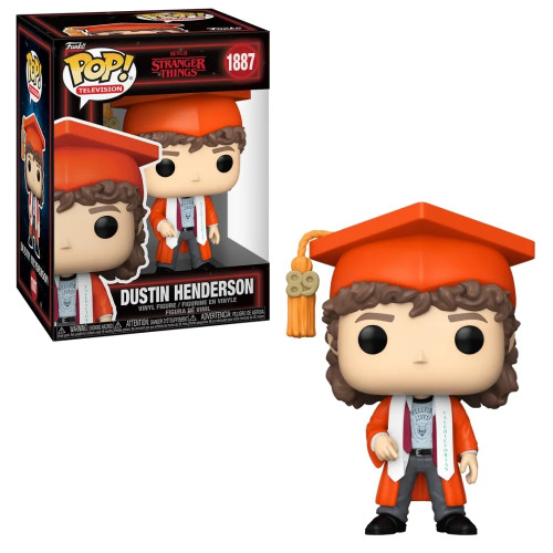 Funko Pop! Stranger Things - Dustin na Formatura - 1887   # - Produto Original