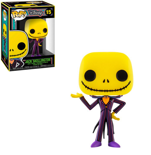 Funko Pop Disney Black Light Nbc Jack Skellington 15 - O Estranho Mundo De Jack - The Nightmare Before Christmas  Halloween Horror Terror - Promo170-Disney-15