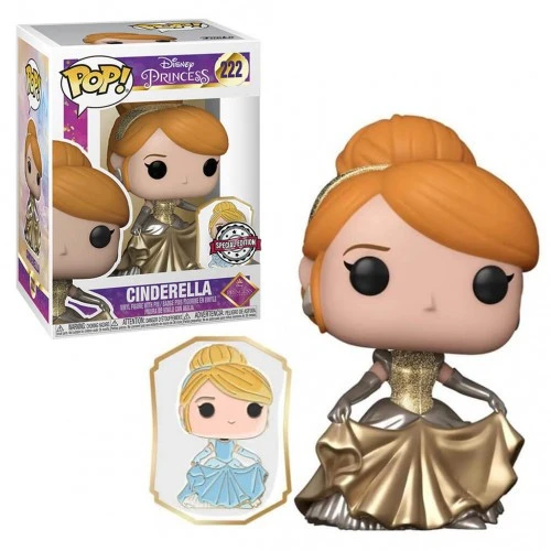 Funko Pop Disney Ultimate Princess Exclusivo – Cinderella (com Pin) - Princesas Disney Cinderela - Disney  #222