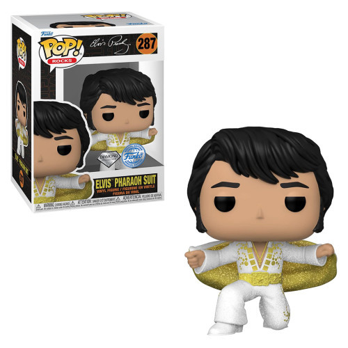 Funko Pop Rocks Elvis Presley Diamond Collection Exclusive - Elvis Pharaoh Suit 287-Rocks-287