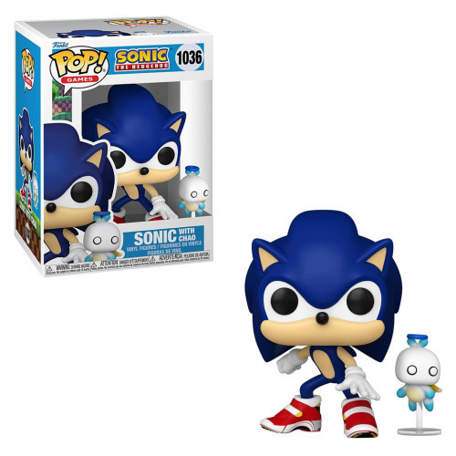 Funko Pop Games Sonic The Hedgehog - Sonic With Chao 1036 Games #1036 - Produto Original