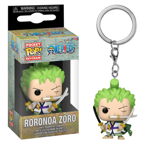 Chaveiro Keychain One Piece Roronda Zoro 61371 Anime Animation One Piece # - Produto Original