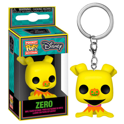 Chaveiro Funko Pop Keychain Disney Blacklight Nbc Zero O Estranho Mundo De Jack Skellington Disney The Nightmare Belfore Christmas # - Produto Original