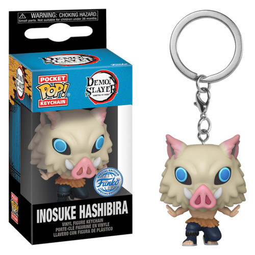 Funko Pop Keychain Animation Demon Slayer Inosuke 7th Form Chaveiro-Animation Demon Slayer-