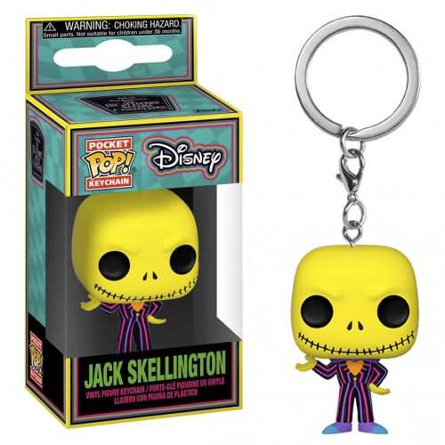 Chaveiro Keychain Disney Blacklight Nbc Jack Skellington 63966 Halloween Horror Terror O Estranho Mundo De Jack Skellington-Disney-