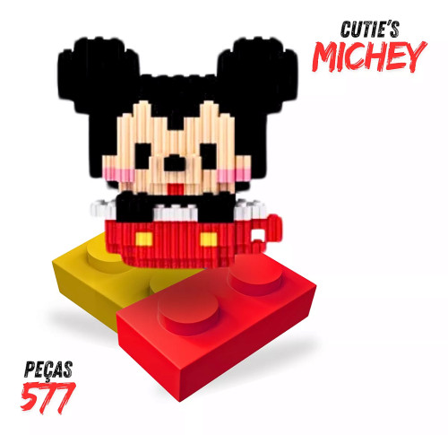 Lego Mickey Cute 3d - Nano Blocos De Montar 577 Pcs-Mickey Mouse-0
