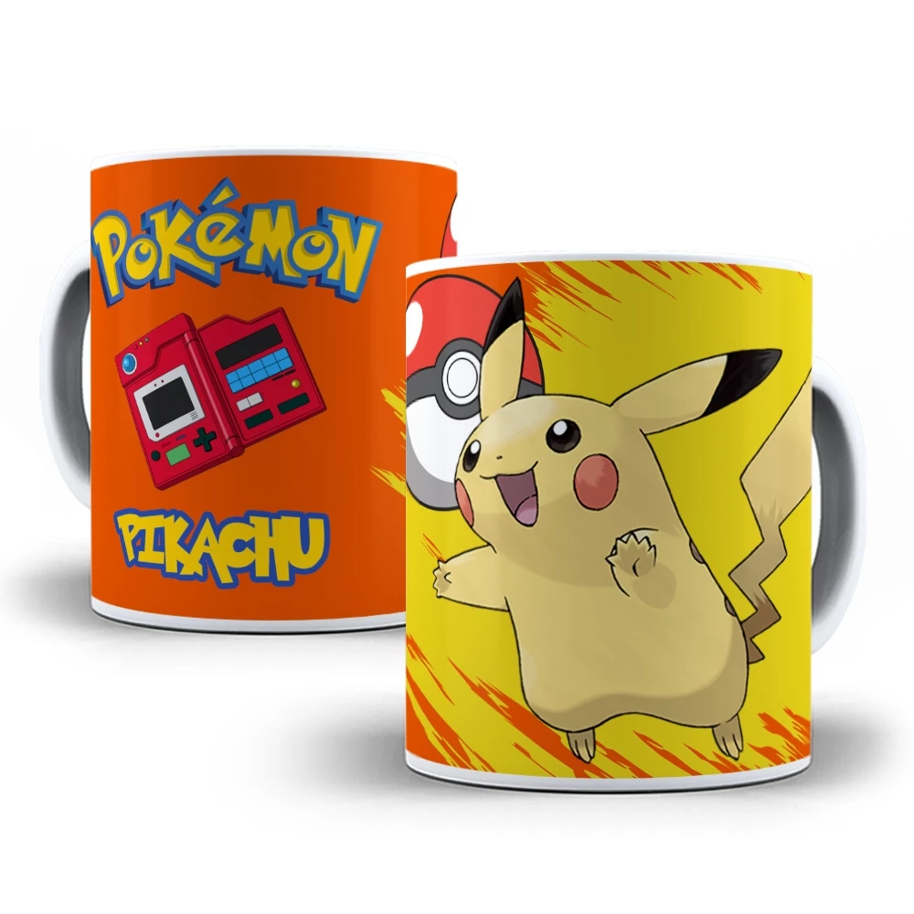 Caneca Pikachu Pokedex (Pokemon) - 325ml- -