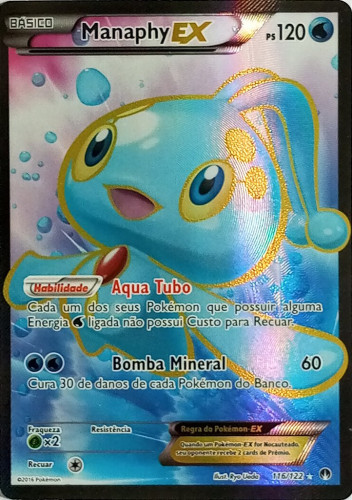 Manaphy-EX (116/122) - Carta Avulsa Pokemon- -