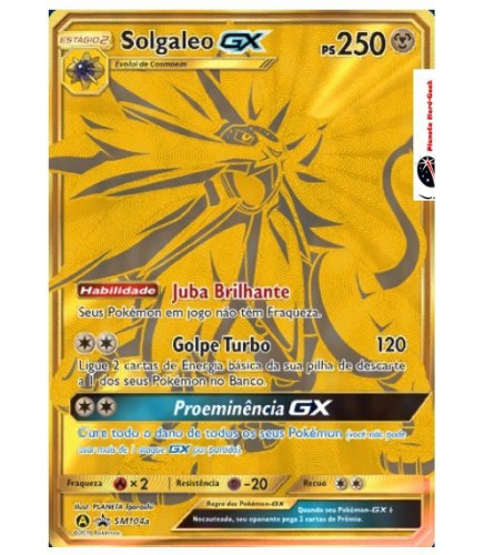 Solgaleo GX (SM104a) - Carta Avulsa Pokemon- -