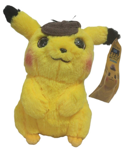 Detetive Pikachu - Pelúcia Pokemon (Filme Detetive Pikachu) 25cm   # - Produto Original