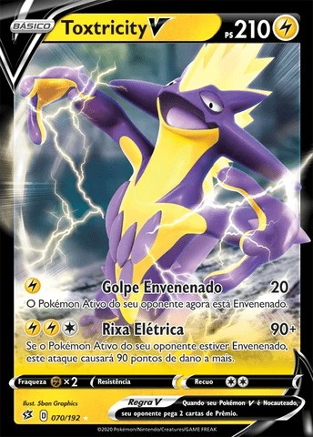 Toxtricity-V (70/192) - Carta Avulsa Pokemon   # - Produto Original