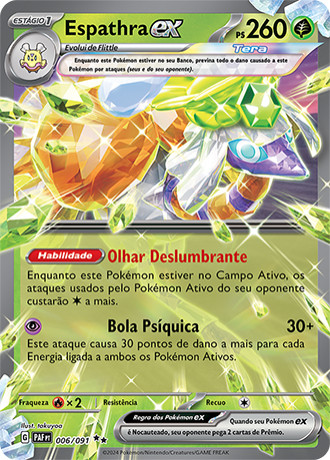 Espathra ex (006/091) TERA - Carta Avulsa Pokemon   # - Produto Original
