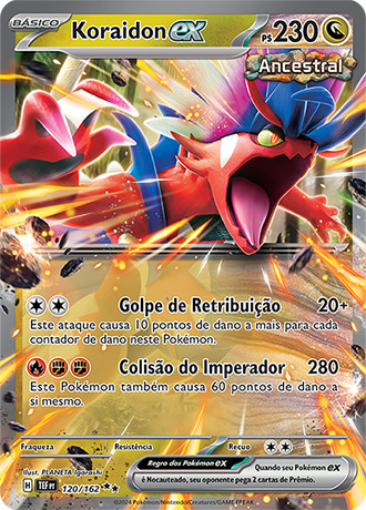 Koraidon ex (120/162) - Carta Avulsa Pokemon   # - Produto Original
