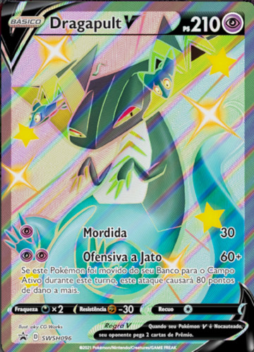 Dragapult-V (SWSH096) - Carta Avulsa Pokemon   # - Produto Original