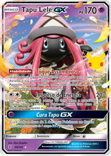 Tapu Lele-GX (025/25) [60/145] - Carta Avulsa Pokemon   # - Produto Original