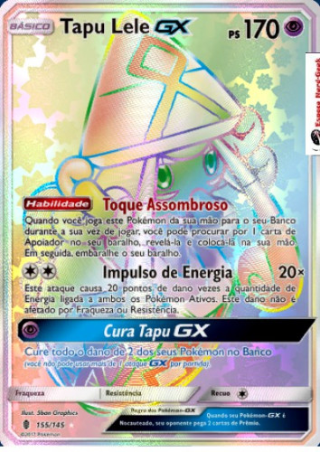 Tapu Lele GX (155/145) - Carta Avulsa Pokemon   # - Produto Original