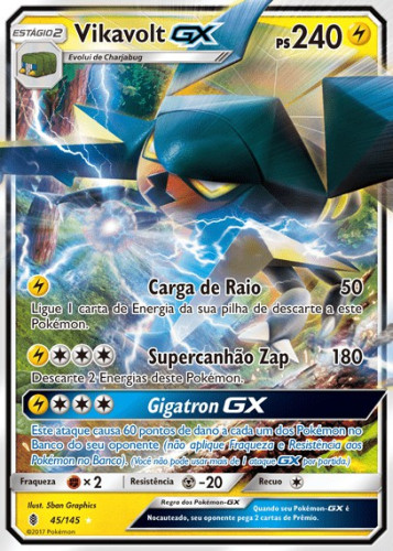 Vikavolt-GX (45/145) - Carta Avulsa Pokemon   # - Produto Original