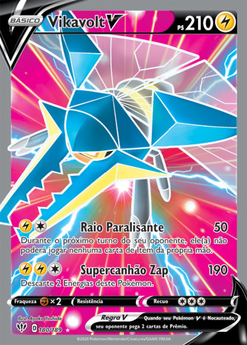 Vikavolt-V (180/189) - Carta Avulsa Pokemon   # - Produto Original