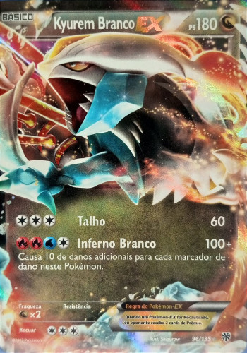 Kyurem Branco-EX / White Kyurem-EX (96/135) - Carta Avulsa Pokemon   # - Produto Original