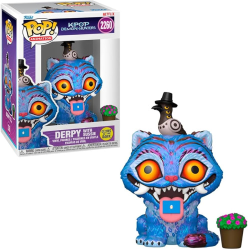 Funko Pop! Animation! Netflix K-Pop Demon Hunters Derpy E Sussie Glow In The Dark Exclusive #2260 K-Pop Demon Hunters #2260 - Produto Original