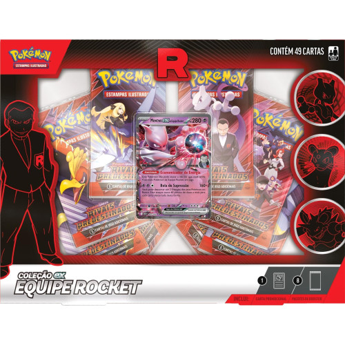 Box Pokemon - Mewto EX - Equipe Rocket - Pokémon TCG- -