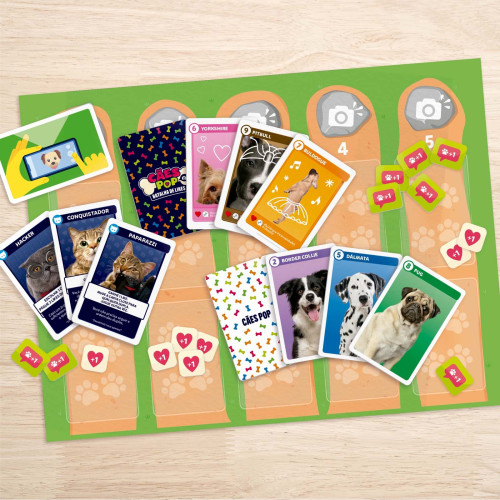 Jogo de Tabuleiro - Batalha de Likes - Cães Pop - Copag- -