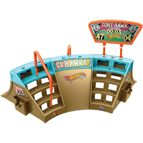 Pista Hot Wheels Skate - Stadium Skatepark - HPG34- -
