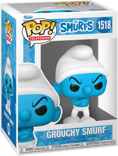 Funko Pop! Smurfs - Grouchy Smurf 1518 Novo Original-Os Smurfs-1518