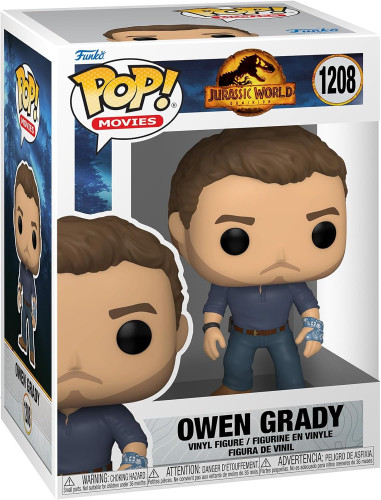 Funko Pop! Jurassic World - Owen Grady 1208 Novo Original-Jurassic World-1208