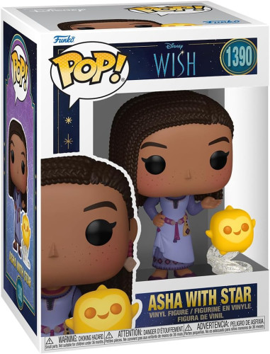 Funko Pop! Disney Wish - Asha Com Estrela 1390 Original-Disney Wish-1390