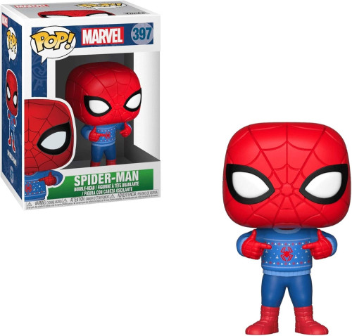 Funko Pop! Marvel - Spider-man Holiday 397 Novo Original-Spider-man-397