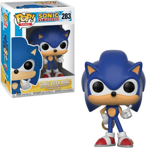 Funko Pop! Sonic With Ring 283 Novo Original- -