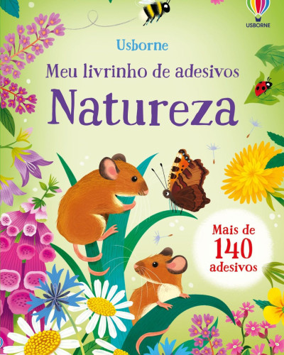 Livro de Adesivos: Natureza | Editora Usborne | Adesivos Escolares- -
