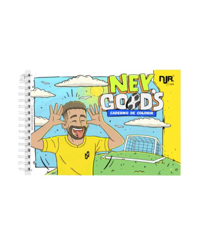 Livro de Colorir Ney Goods | Futebol | Desenho do Neymar para Colorir   # - Produto Original