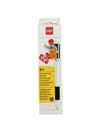 Caneta Gel Preta LEGO® com Minifigura | LEGO Stationery | Material Escolar   # - Produto Original