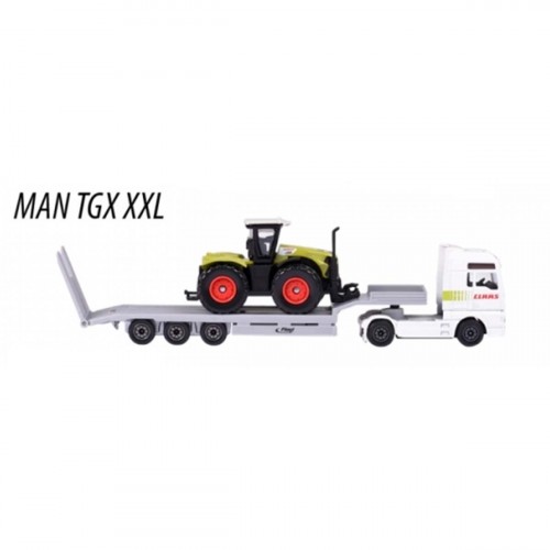 Action Figures Miniatura Majorette MAN TGX XXL Caminhão Transporte c/ Trator 1/64 - Transporter - #
