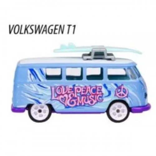 Action Figures Miniatura Majorette Deluxe VW Volkswagen Kombi 1/64 Metal Azul - Volkswagen - #