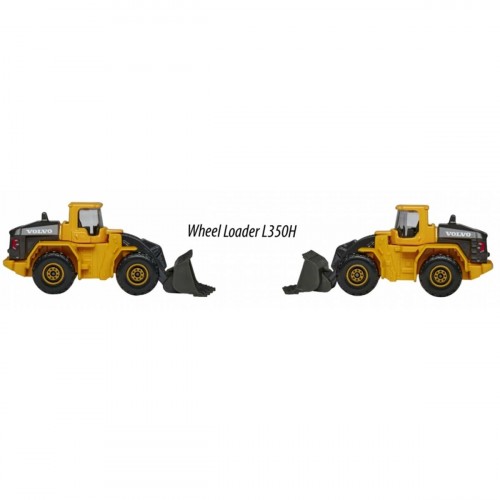 Action Figures Miniatura Majorette Construction Volvo Carregadeira L350H 1/64 Trator - Volvo - #