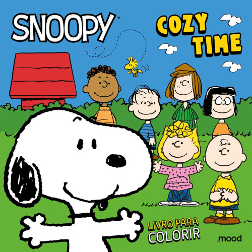 Livro de Colorir Snoopy - Cozy time - Capa Mole Mood- -