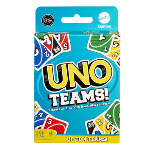 UNO Jogo de Cartas Teams (Para Jogar em Equipes) Mattel   # - Produto Original
