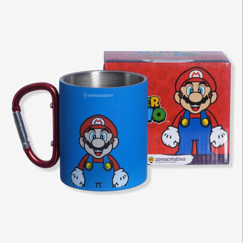 Caneca Mosquetão Super Mario – Nintendo   # - Produto Original