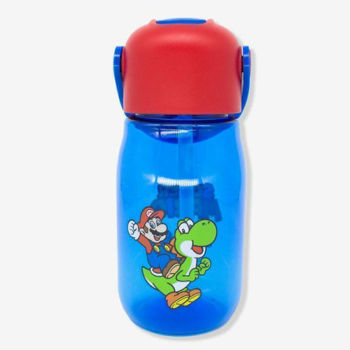 Garrafa Flip Infantil Super Mario 400ml   # - Produto Original