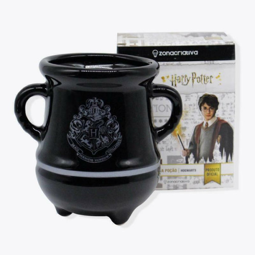 Caneca 3D Poção Hogwarts Prata - Harry Potter- -