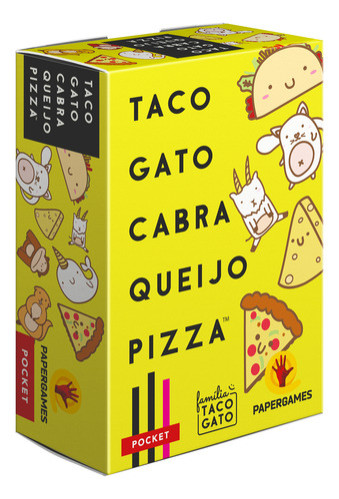 Jogo de Cartas Taco Gato Cabra Queijo Pizza - PaperGames- -