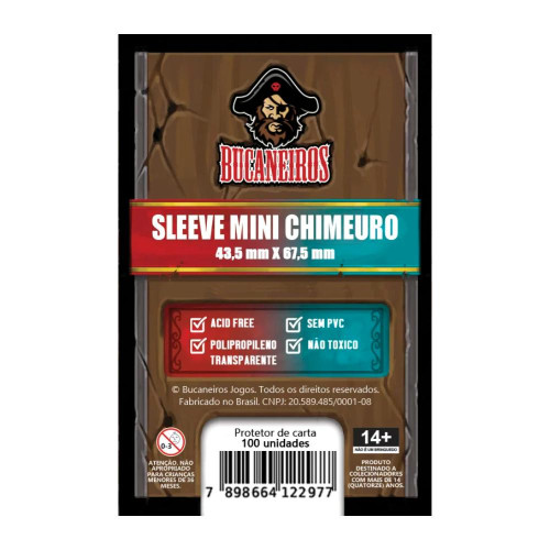Sleeve Mini Chimeuro (43,5 x 67,5mm) - Bucaneiros   # - Produto Original