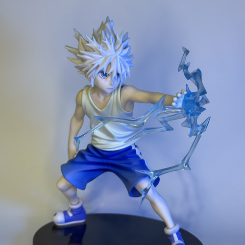 Action Figure Killua Zoldyck Com Efeito Relâmpago - Hunter X Hunter - 15cm Detalhes Premium-Hunter X Hunter-